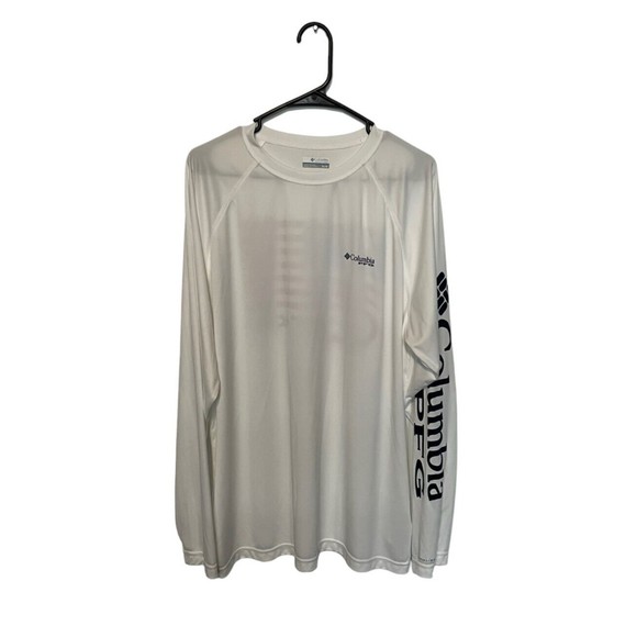 Columbia White Long Sleeve Shirt - Picture 1 of 11